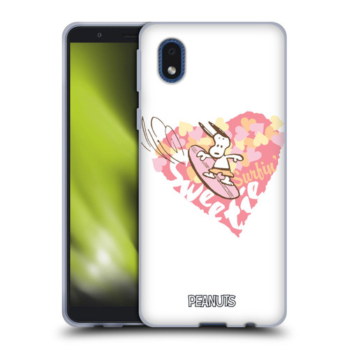 Peanuts Beach Snoopy Surfing Sweetie Soft Gel Case for Samsung Galaxy A01 Core (2020)