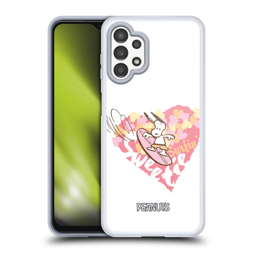 Peanuts Beach Snoopy Surfing Sweetie Soft Gel Case for Samsung Galaxy A13 (2022)