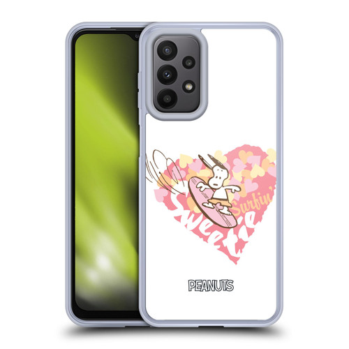 Peanuts Beach Snoopy Surfing Sweetie Soft Gel Case for Samsung Galaxy A23 / 5G (2022)