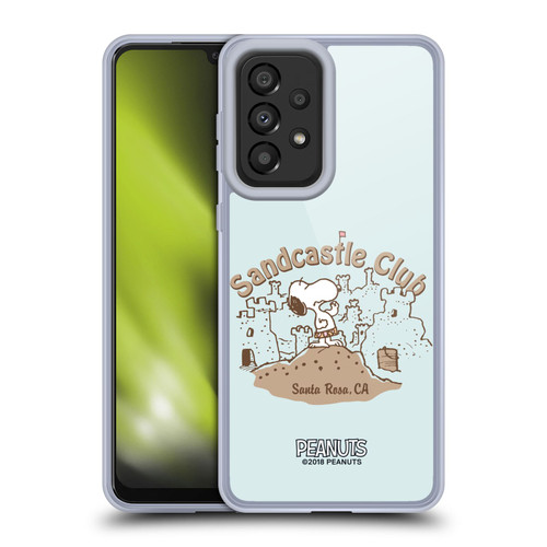 Peanuts Beach Snoopy Sand Castle Soft Gel Case for Samsung Galaxy A33 5G (2022)