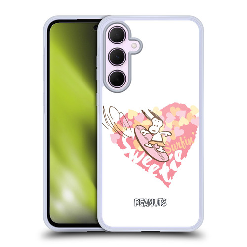 Peanuts Beach Snoopy Surfing Sweetie Soft Gel Case for Samsung Galaxy A35 5G