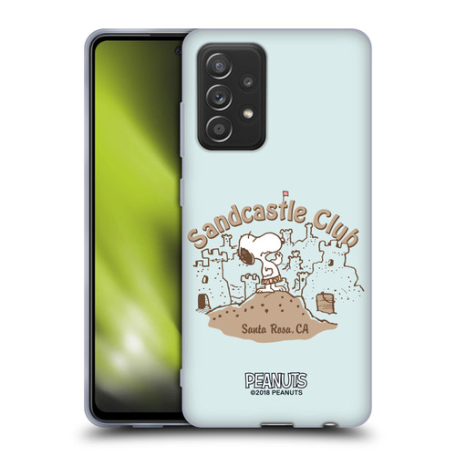 Peanuts Beach Snoopy Sand Castle Soft Gel Case for Samsung Galaxy A52 / A52s / 5G (2021)