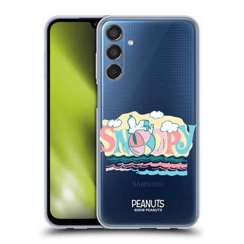 Peanuts Beach Snoopy Ball Soft Gel Case for Samsung Galaxy M15/F15 5G