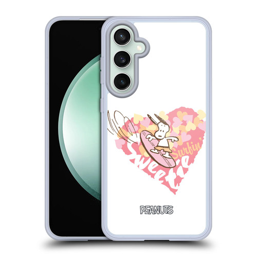 Peanuts Beach Snoopy Surfing Sweetie Soft Gel Case for Samsung Galaxy S23 FE 5G & MagSafe