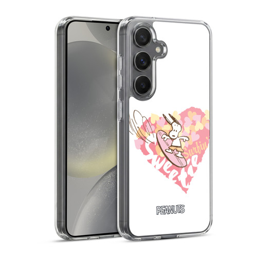 Peanuts Beach Snoopy Surfing Sweetie Soft Gel Case for Samsung Galaxy S24 5G & MagSafe