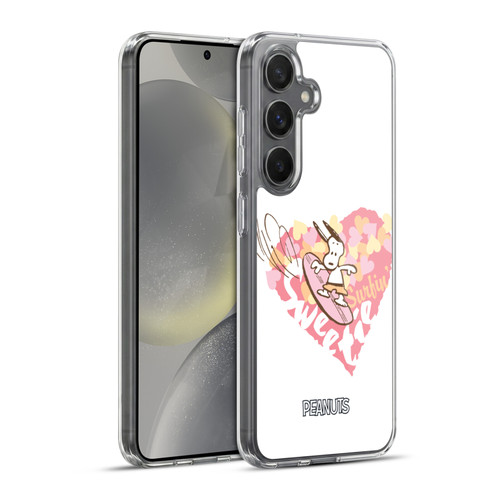 Peanuts Beach Snoopy Surfing Sweetie Soft Gel Case for Samsung Galaxy S24+ 5G & MagSafe