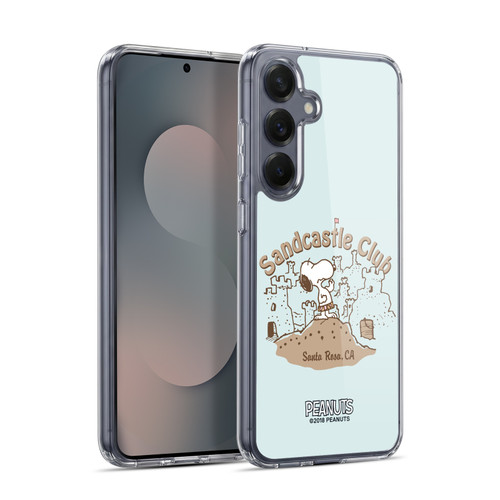 Peanuts Beach Snoopy Sand Castle Soft Gel Case for Samsung Galaxy S25+ & MagSafe