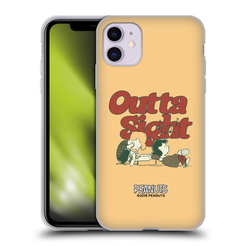 Peanuts Woodstock 50th Schroeder Lucy Outta Sight Soft Gel Case for Apple iPhone 11