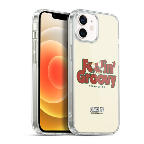 Peanuts Woodstock 50th Schroeder Snoopy Groovy Soft Gel Case for Apple iPhone 12 / iPhone 12 Pro & MagSafe