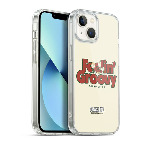 Peanuts Woodstock 50th Schroeder Snoopy Groovy Soft Gel Case for Apple iPhone 13