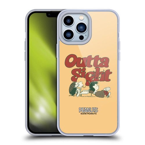 Peanuts Woodstock 50th Schroeder Lucy Outta Sight Soft Gel Case for Apple iPhone 13 Pro Max & MagSafe