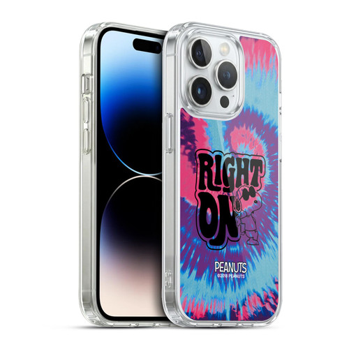 Peanuts Woodstock 50th Snoopy Tie Dye Right On Soft Gel Case for Apple iPhone 13 Pro & MagSafe