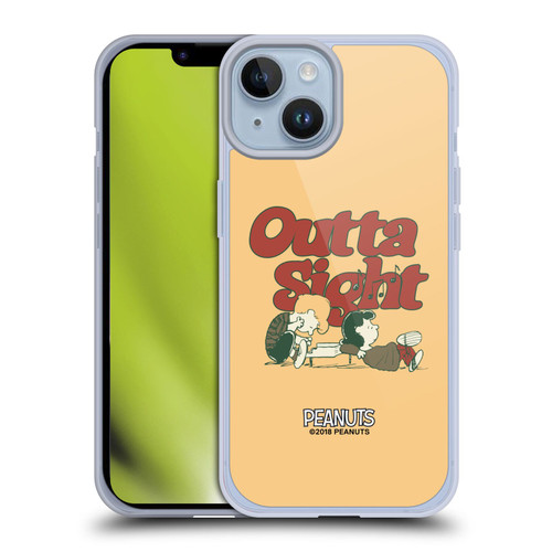 Peanuts Woodstock 50th Schroeder Lucy Outta Sight Soft Gel Case for Apple iPhone 14