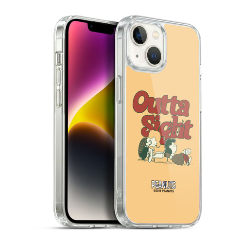 Peanuts Woodstock 50th Schroeder Lucy Outta Sight Soft Gel Case for Apple iPhone 14