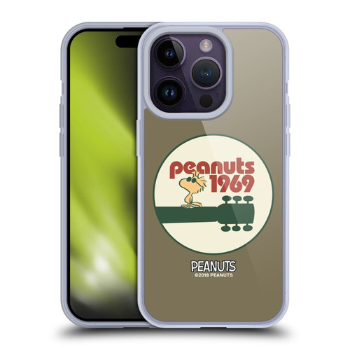 Peanuts Woodstock 50th Guitar 1969 Soft Gel Case for Apple iPhone 14 Pro & MagSafe