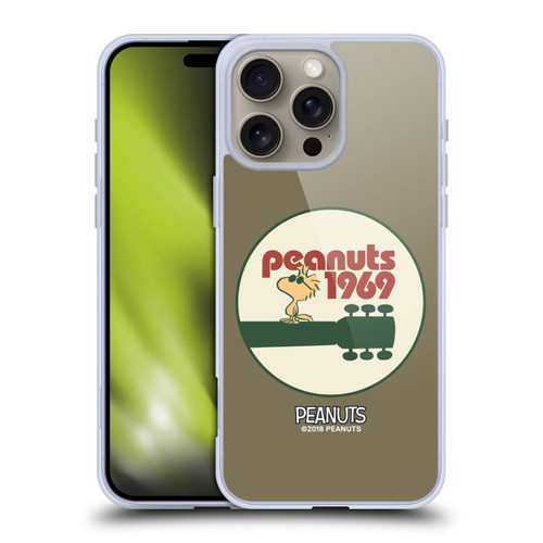 Peanuts Woodstock 50th Guitar 1969 Soft Gel Case for Apple iPhone 16 Pro Max