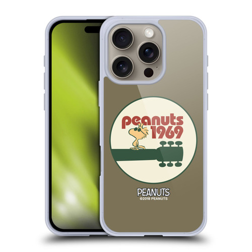 Peanuts Woodstock 50th Guitar 1969 Soft Gel Case for Apple iPhone 16 Pro