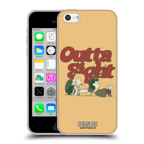 Peanuts Woodstock 50th Schroeder Lucy Outta Sight Soft Gel Case for Apple iPhone 5c