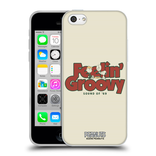 Peanuts Woodstock 50th Schroeder Snoopy Groovy Soft Gel Case for Apple iPhone 5c