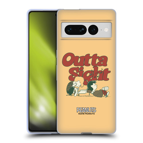 Peanuts Woodstock 50th Schroeder Lucy Outta Sight Soft Gel Case for Google Pixel 7 Pro