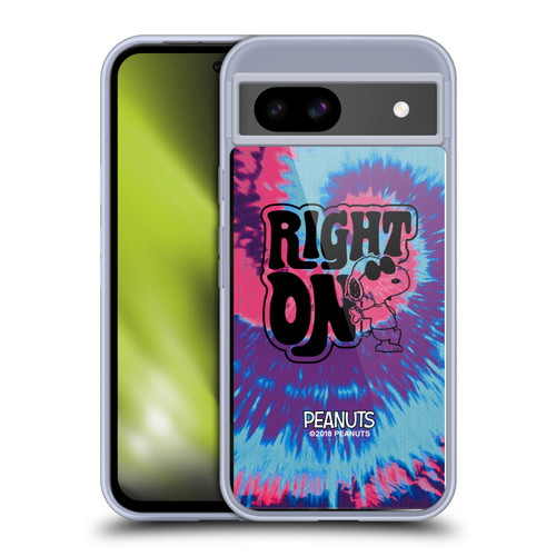 Peanuts Woodstock 50th Snoopy Tie Dye Right On Soft Gel Case for Google Pixel 8a