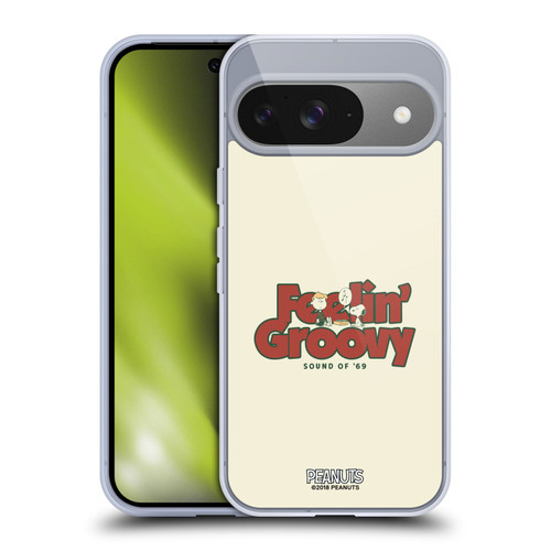 Peanuts Woodstock 50th Schroeder Snoopy Groovy Soft Gel Case for Google Pixel 9 / Pixel 9 Pro