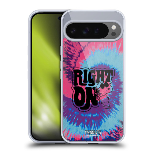 Peanuts Woodstock 50th Snoopy Tie Dye Right On Soft Gel Case for Google Pixel 9 Pro XL