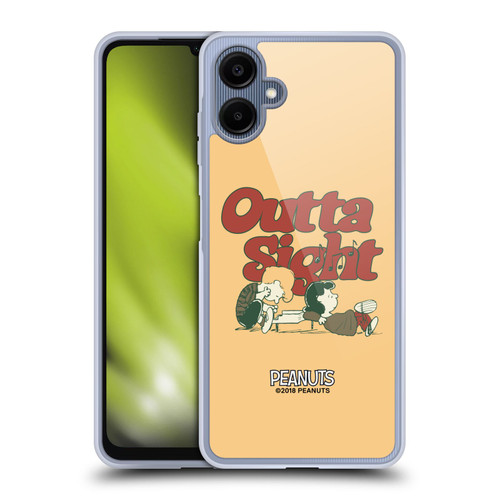 Peanuts Woodstock 50th Schroeder Lucy Outta Sight Soft Gel Case for Samsung Galaxy A06 4G / 5G
