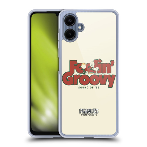 Peanuts Woodstock 50th Schroeder Snoopy Groovy Soft Gel Case for Samsung Galaxy A06 4G / 5G