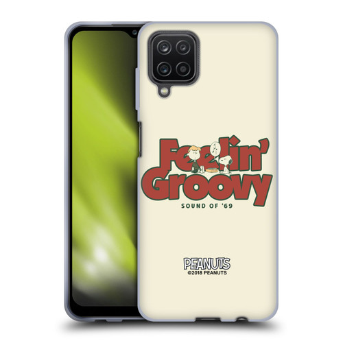 Peanuts Woodstock 50th Schroeder Snoopy Groovy Soft Gel Case for Samsung Galaxy A12 (2020)