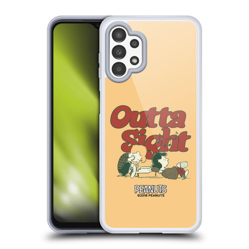 Peanuts Woodstock 50th Schroeder Lucy Outta Sight Soft Gel Case for Samsung Galaxy A13 (2022)