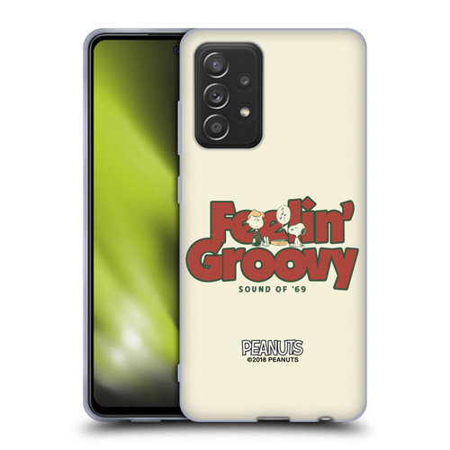 Peanuts Woodstock 50th Schroeder Snoopy Groovy Soft Gel Case for Samsung Galaxy A52 / A52s / 5G (2021)