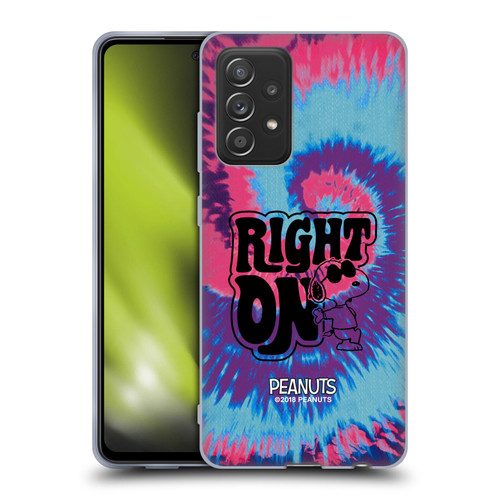 Peanuts Woodstock 50th Snoopy Tie Dye Right On Soft Gel Case for Samsung Galaxy A52 / A52s / 5G (2021)