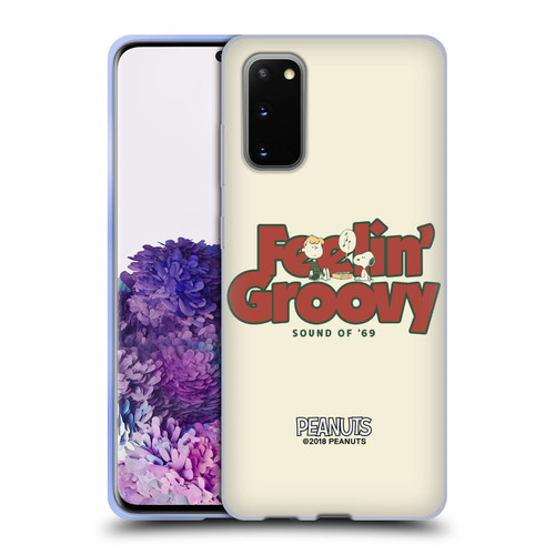 Peanuts Woodstock 50th Schroeder Snoopy Groovy Soft Gel Case for Samsung Galaxy S20 / S20 5G