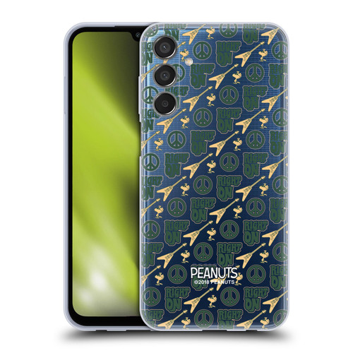 Peanuts Woodstock 50th Right On Pattern Soft Gel Case for Samsung Galaxy M15/F15 5G