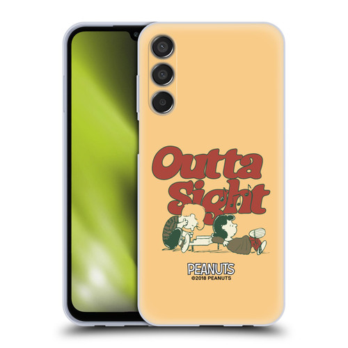 Peanuts Woodstock 50th Schroeder Lucy Outta Sight Soft Gel Case for Samsung Galaxy M15/F15 5G