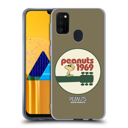 Peanuts Woodstock 50th Guitar 1969 Soft Gel Case for Samsung Galaxy M30s (2019)/M21 (2020)