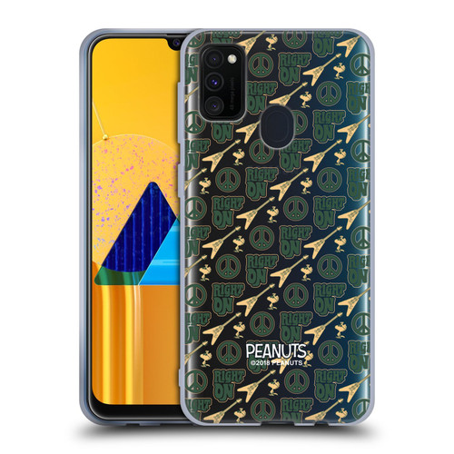 Peanuts Woodstock 50th Right On Pattern Soft Gel Case for Samsung Galaxy M30s (2019)/M21 (2020)