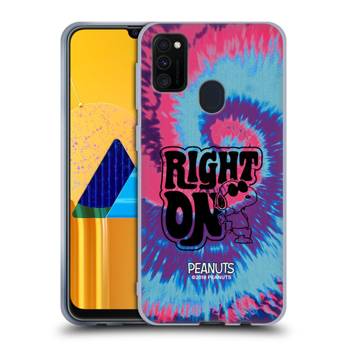 Peanuts Woodstock 50th Snoopy Tie Dye Right On Soft Gel Case for Samsung Galaxy M30s (2019)/M21 (2020)