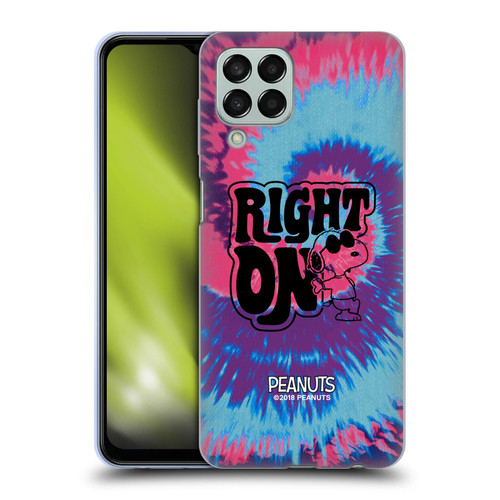 Peanuts Woodstock 50th Snoopy Tie Dye Right On Soft Gel Case for Samsung Galaxy M33 (2022)