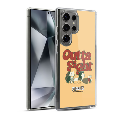 Peanuts Woodstock 50th Schroeder Lucy Outta Sight Soft Gel Case for Samsung Galaxy S24 Ultra 5G & MagSafe