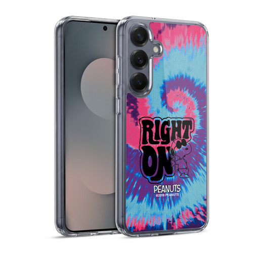 Peanuts Woodstock 50th Snoopy Tie Dye Right On Soft Gel Case for Samsung Galaxy S25 & MagSafe