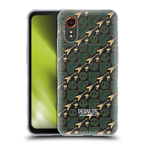 Peanuts Woodstock 50th Right On Pattern Soft Gel Case for Samsung Galaxy Xcover7 5G