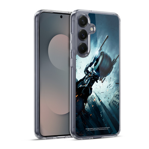 The Dark Knight Key Art Batman Batpod Soft Gel Case for Samsung Galaxy S25+ & MagSafe