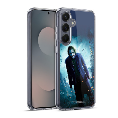 The Dark Knight Key Art Joker Poster Soft Gel Case for Samsung Galaxy S25+ & MagSafe