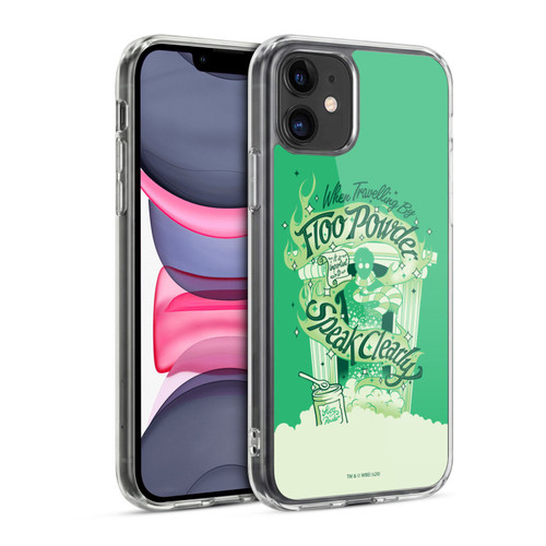 Harry Potter Deathly Hallows XVIII Floo Powder Soft Gel Case for Apple iPhone 11