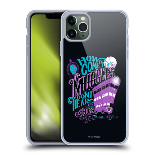 Harry Potter Deathly Hallows XVIII The Knight Bus Soft Gel Case for Apple iPhone 11 Pro Max & MagSafe