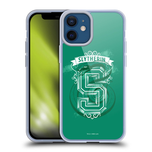 Harry Potter Deathly Hallows XVIII Slytherin 2 Soft Gel Case for Apple iPhone 12 Mini & MagSafe