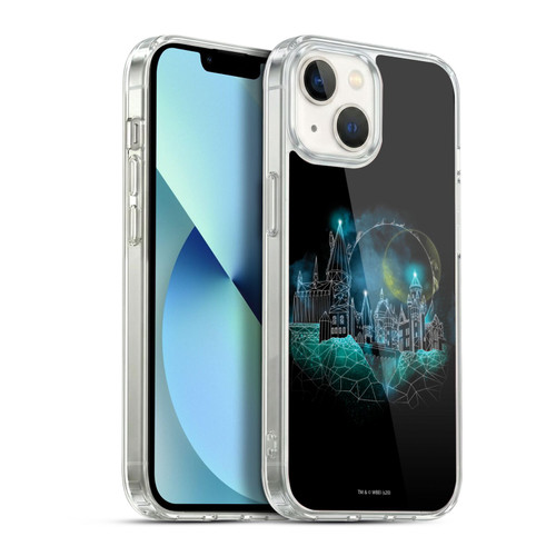 Harry Potter Deathly Hallows XVIII Hogwarts Soft Gel Case for Apple iPhone 13