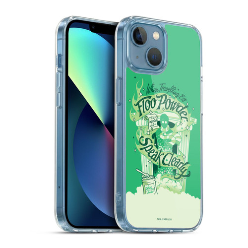 Harry Potter Deathly Hallows XVIII Floo Powder Soft Gel Case for Apple iPhone 13 Mini & MagSafe